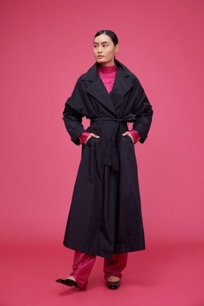 Belted Trench Coat Black