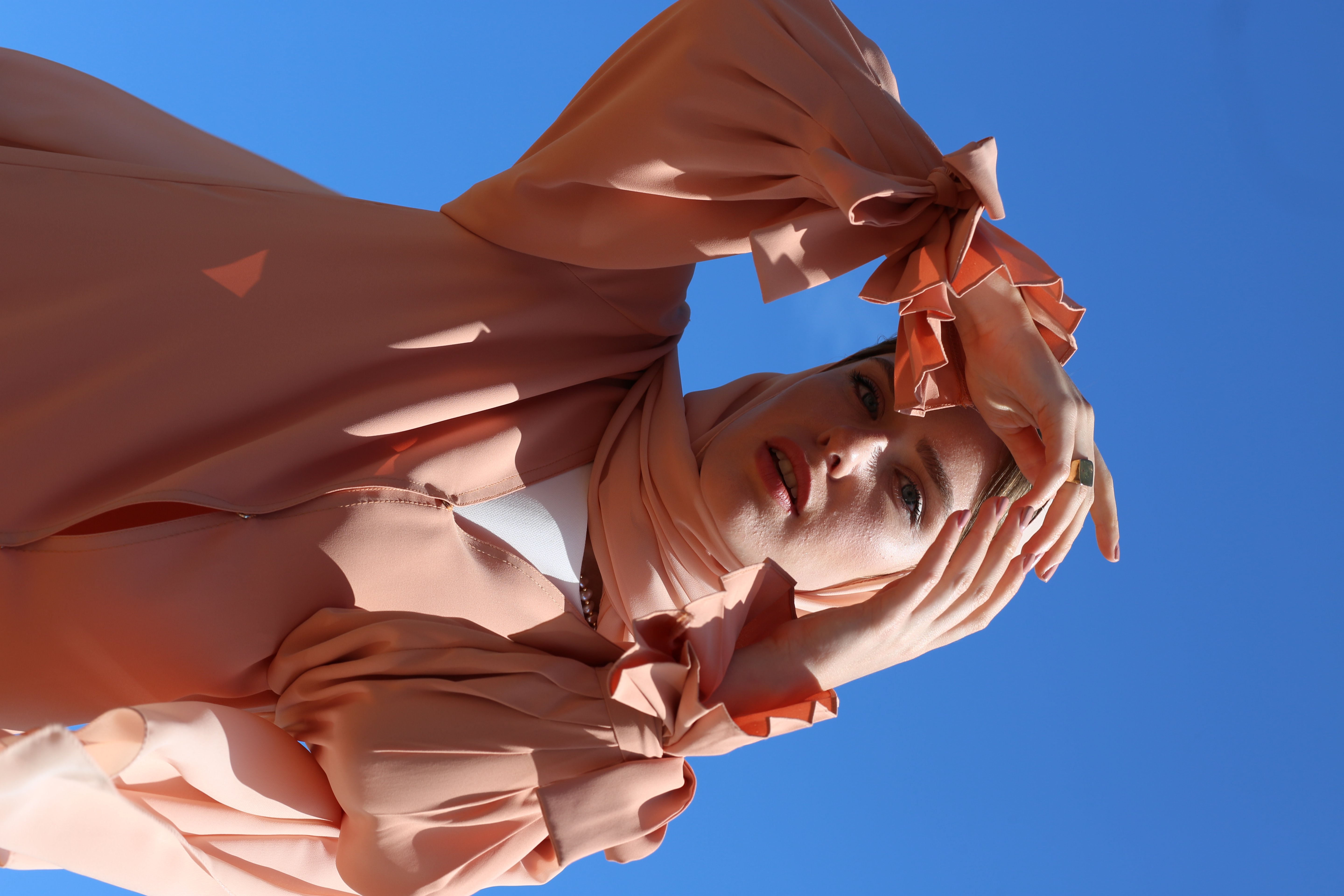 Pile Kol Detaylı Abaya