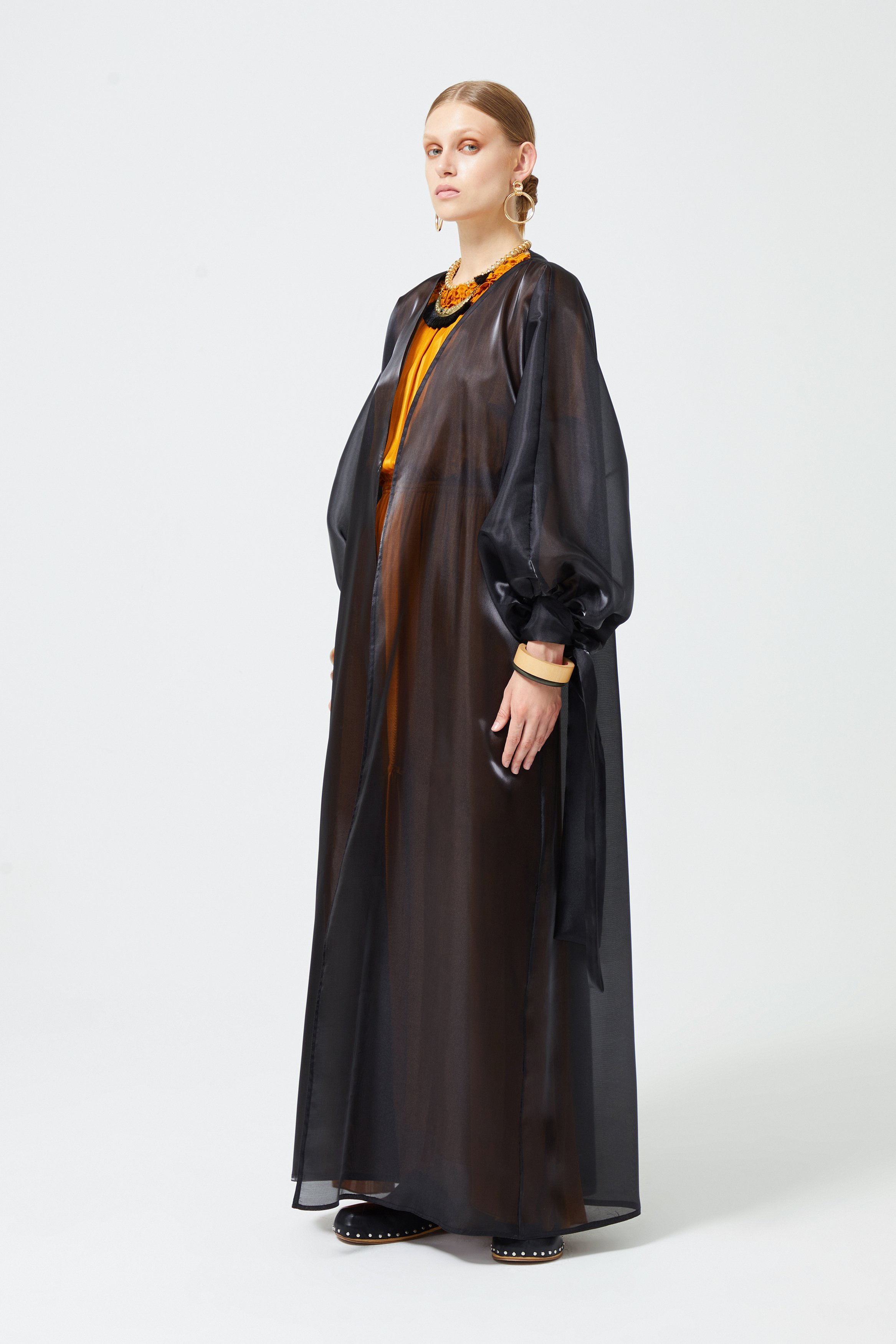 Organze Kaftan Siyah